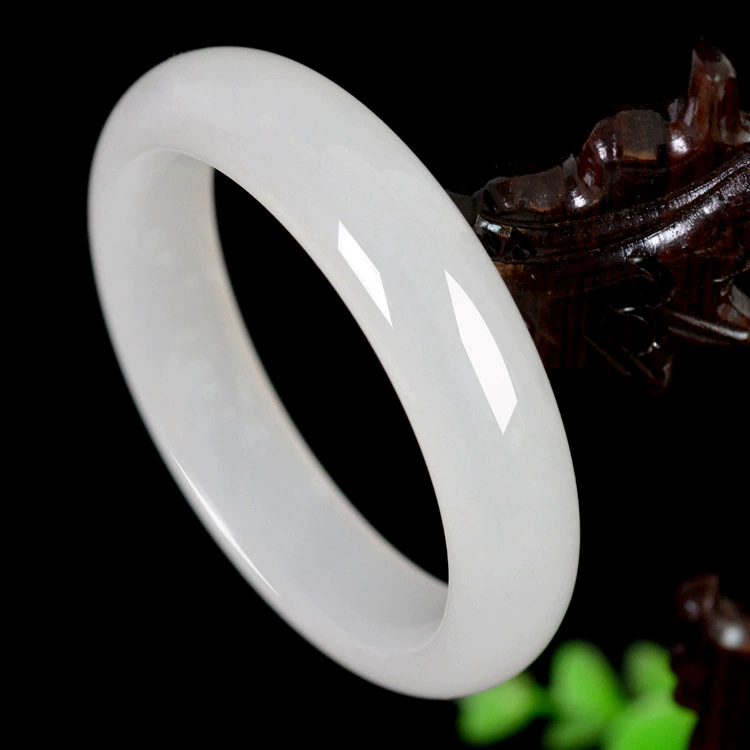 Jasper from Khotan district white jade, women's bracelet jade, replica, Birthday gift