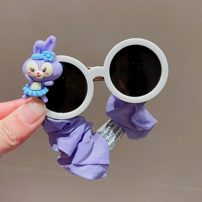 03#Purple sunglasses hair ring