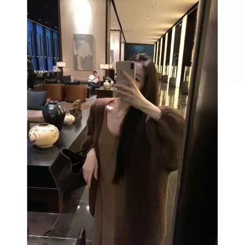 毛衣外套女优质羊毛软糯慵懒风2025秋冬新款宽松百搭韩系针织开衫|undefined
