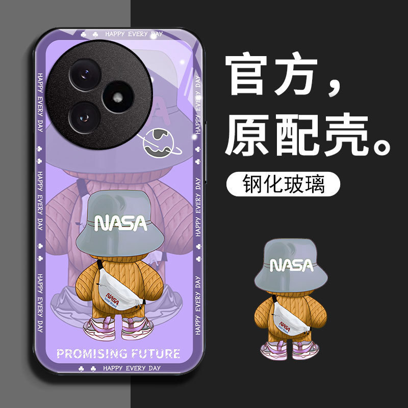 潮牌熊红米K80至尊版手机壳RedmiK80至尊版玻璃外壳新款防摔全包.|undefined