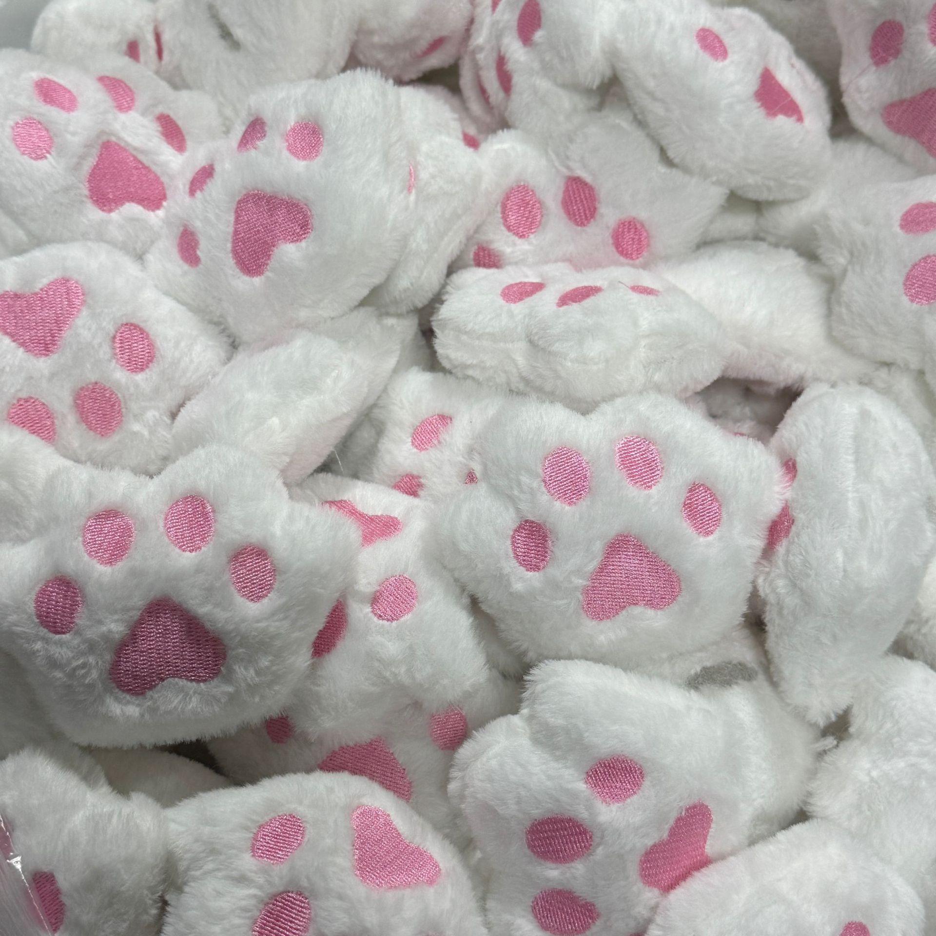 Kedi Pençesi Renkli Oyuncak Peluş Çizgi Film DIY Dolgu Bebek Kolye Aksesuarı Malzeme Dekorasyon Ayakkabı Şapka Aksesuarı