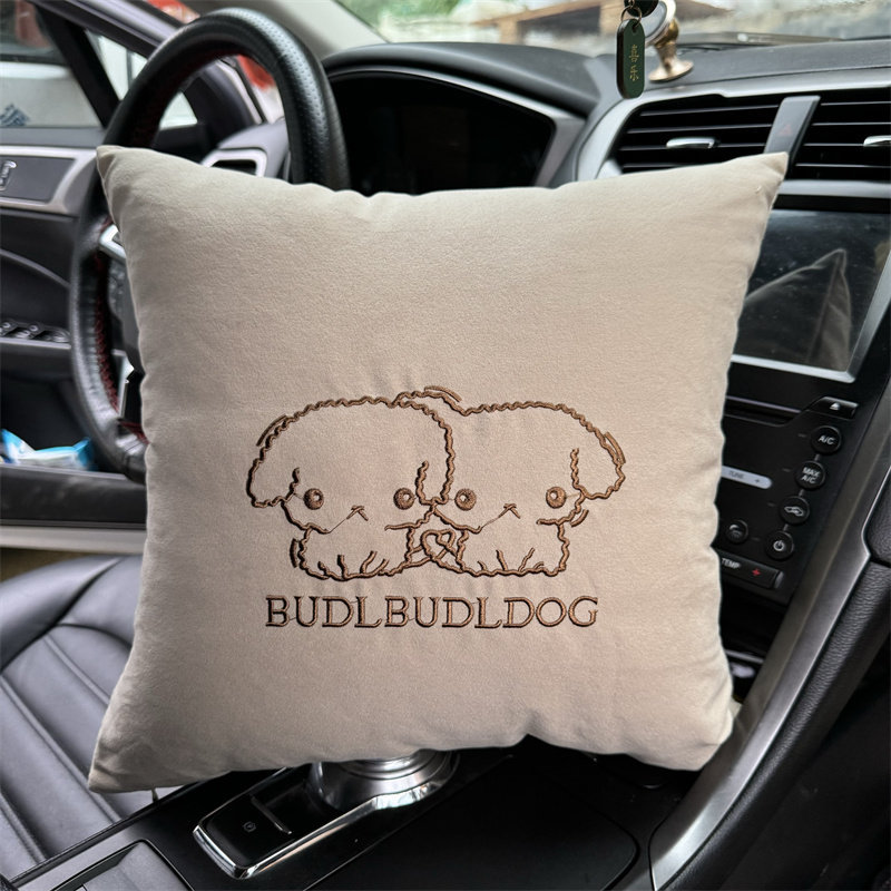 Car Pillow, Lumbar Support, Four-Piece Set, Seat Pillow, Neck Pillow, Back Cushion, Car Accessories, Cute Cartoon Design