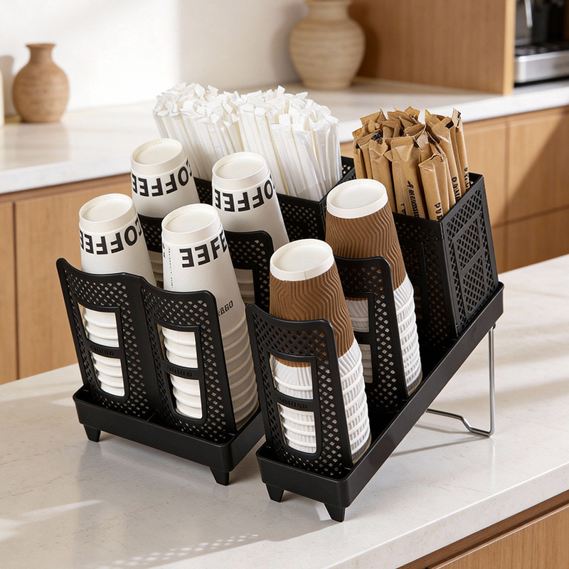Double-Row Coffee Cup Holder, Disposable Paper Cup Storage Rack, Bar Counter Cup Dispenser, Milk Tea Shop Desktop Organizer, Cup Dispenser Double-Row Coffee Cup Holder, Disposable Paper Cup Storage Rack, Bar Counter Cup Dispenser, Milk Tea Shop Desktop Organizer, Cup Dispenser