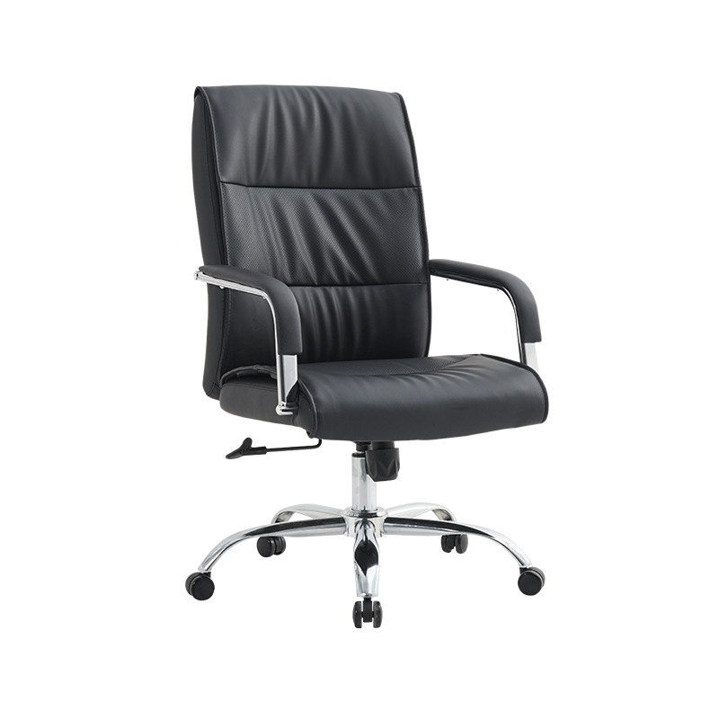 Fábrica al por mayor de cuero silla de oficina respaldo de arco silla de la computadora jefe silla ajustable giratoria silla ergonómica