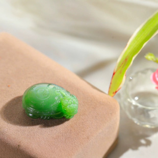 Jin Yu Tang Boutique Hetian Jasper Cat's Eye Turtle Pendant Texture Greasy Type Mellow Full Clear Texture
