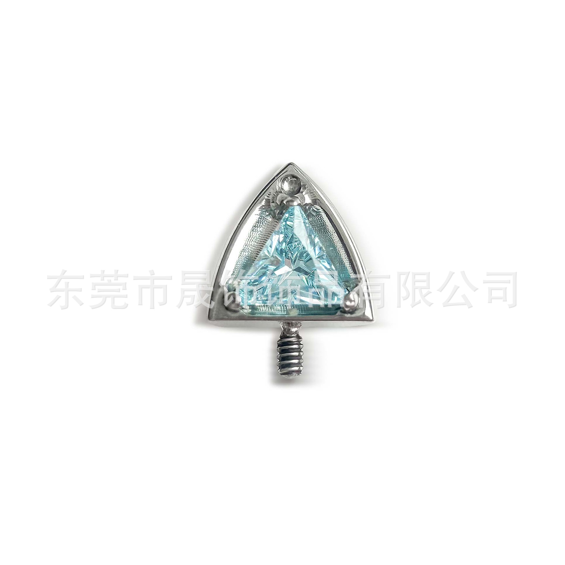 F136 Titanium 猫 Ear 朵 Tragus 钉 Studded Cubic Zirconia Helix Cartilage Stud G23 Implant Grade Titanium Internal Thread Labret Stud Piercing Jewelry