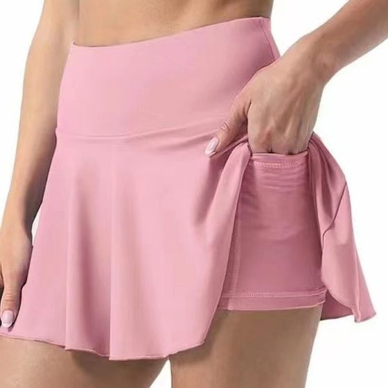 2023 Summer new cross-border AliExpress wish elegant women's pleated tennis skirt high waist sports skirt