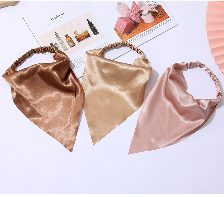 Fashion Solid Color Elastic Triangle Scarf Hair Accessories Wholesale display picture 8