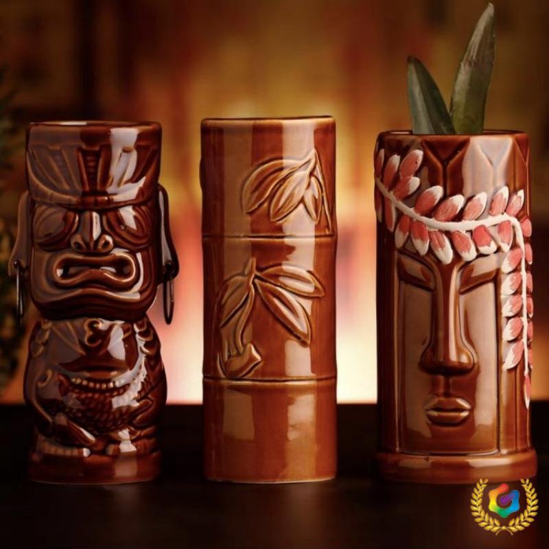 ✅ Bar Creative Cocktail Cup Hawaiian Cup Tiki Cup Tiki Cup Ceramic Cup Special Cocktail Mask Cup ✅ Bar Creative Cocktail Cup Hawaiian Cup Tiki Cup Tiki Cup Ceramic Cup Special Cocktail Mask Cup