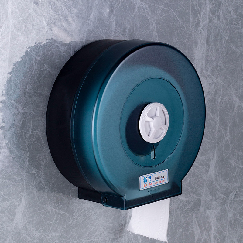 Caja de pañuelos de rollo grande Caja de papel de rollo de hotel Caja de papel de papel de baño de inodoro Caja de papel grande montada en la pared sin perforación
