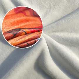 厂家现货直销亚马逊热销数码印花毛毯专用 双面本白色法兰绒面料