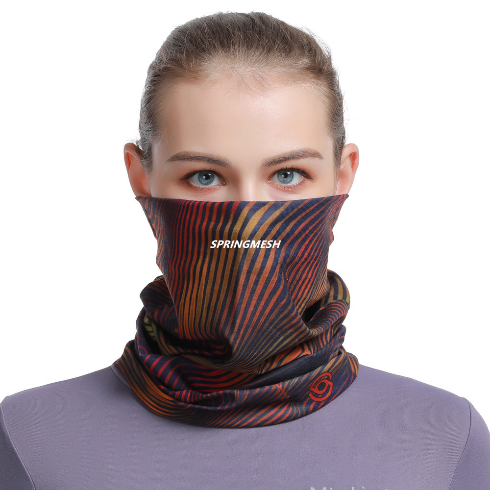 Outdoor sun protection and UV protection face mask for men and women, breathable neck protector, cycling neck gaiter, seamless magic headscarf