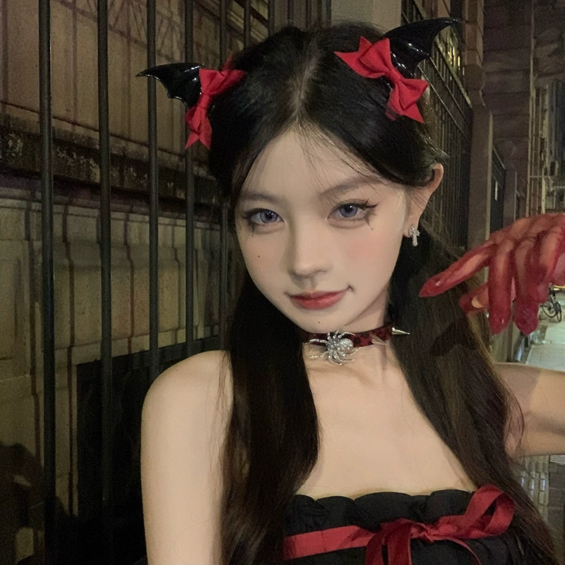 Hairgrip with bow, hair accessory, headband, halloween, cosplay, dress up