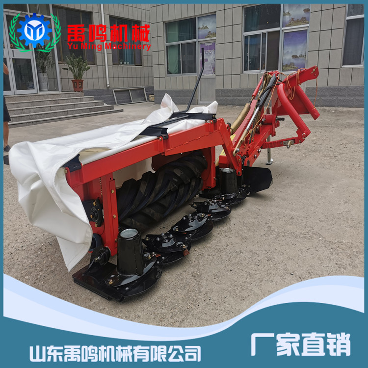割草机带压扁功能  四轮拖拉机带2米圆盘压扁割草机方便存储