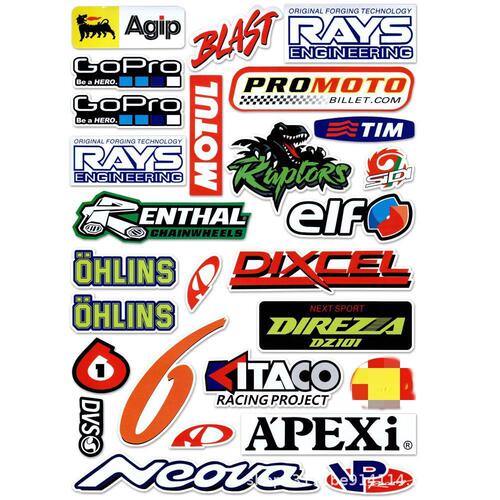 Motorcycle Sponsorship Event Decor Helmets Decal Best Selling Modified Car Sticker
