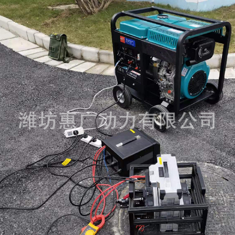 玉柴YC6800XE-3D风冷发电机 等功率5KW柴油发电机组 双轮移动