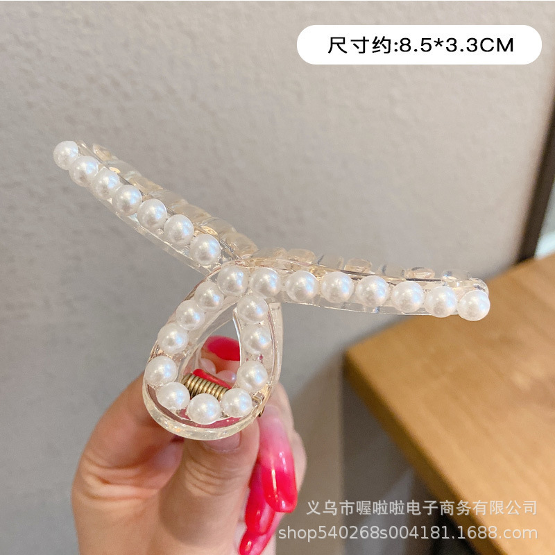 Pasador de Pelo Elegante Estilo Coreano, Pinza de Pelo Grande de Alta Gama, Nuevo Estilo 2025 para Peinados Recogidos, Pinza para Cabello Grueso.