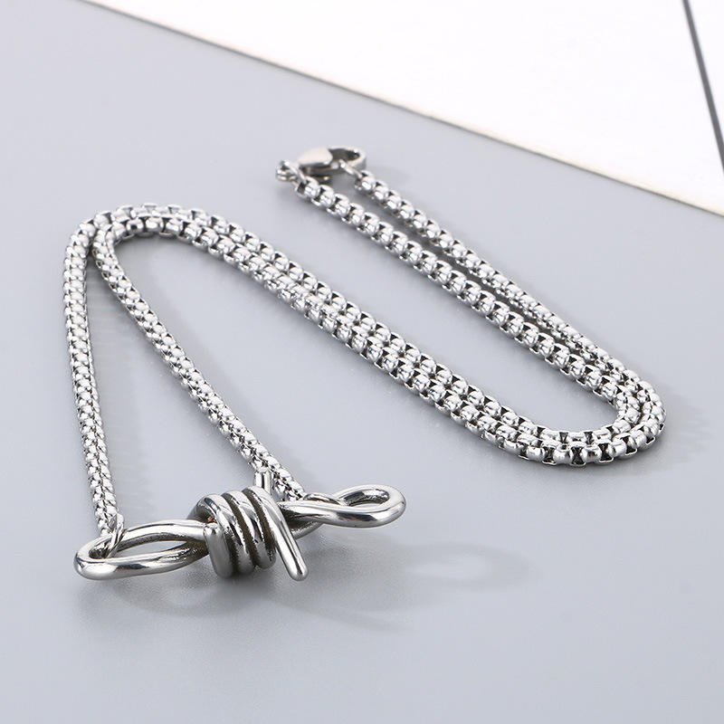 2g Weight Bracelets, Necklace Classification 1 Piece Quantity Daily, Street Occasion 304 Stainless Steel Material Geometric Pattern All Seasons Season Men's Gender Polishing Design Vintage Style, Classic Style Style Vintage Style Classic Style Geometric 304 Stainless Steel Polishing Men's Bracelets Necklace Men Necklace Sets 9