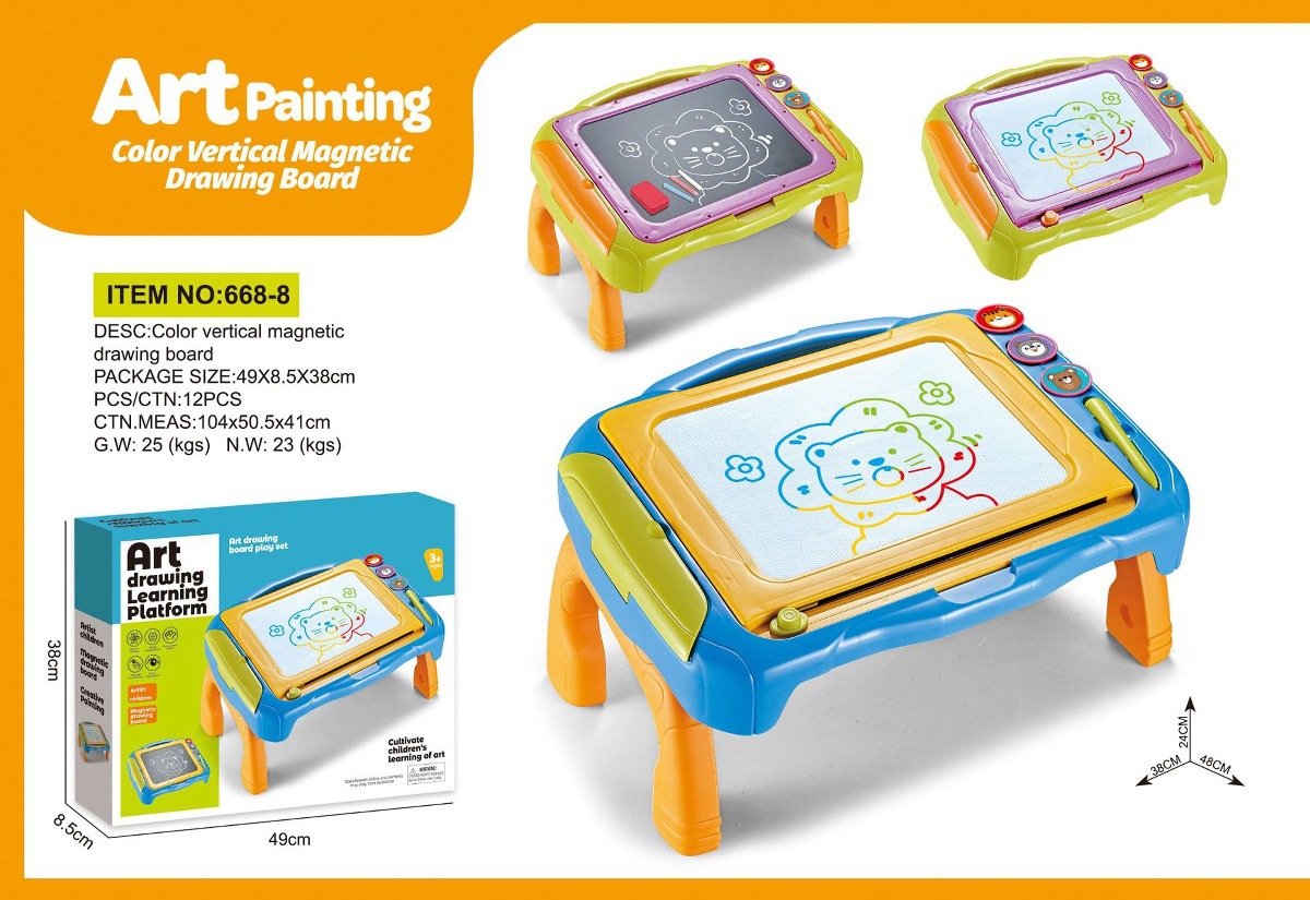 Puzzle infantil transfronterizo magnético tablero de dibujo de color borrable tablero de graffiti magnético de color escritura tablero de aprendizaje juguete