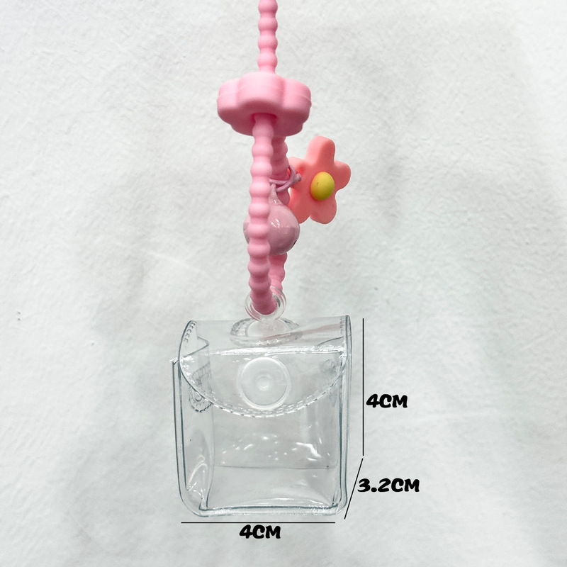超Q萌え粒氷4 * 4cm小ストラップ人形バッグ外出展示防塵透明収納バッグ谷美|undefined