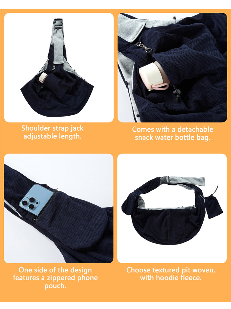 Ventilerad axelväska för hundbajspåsar med snygg design_voghion.com