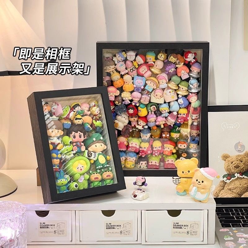 Marco hueco estereoscópico muñeca caja ciega muñeca diy creativa hecha a mano decoración marco de exhibición