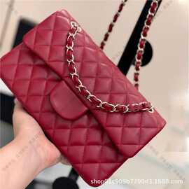 小香风CF菱格链条包24B新款1112经典单肩斜挎包真皮包女时尚洋气