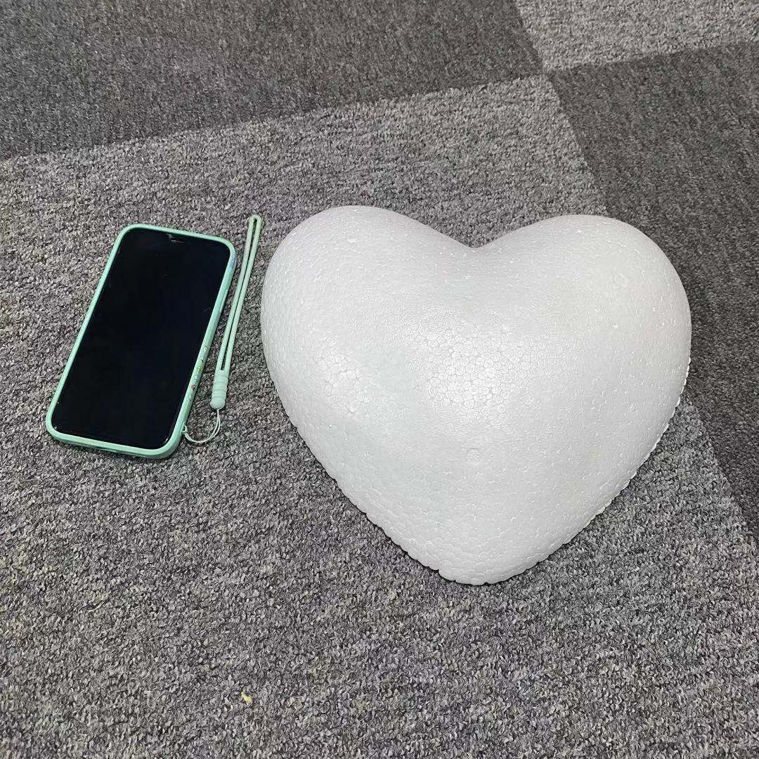 Baolilong espuma sólida tamaño del corazón melocotón medio amor decoración de la ventana boda apoyos pintados