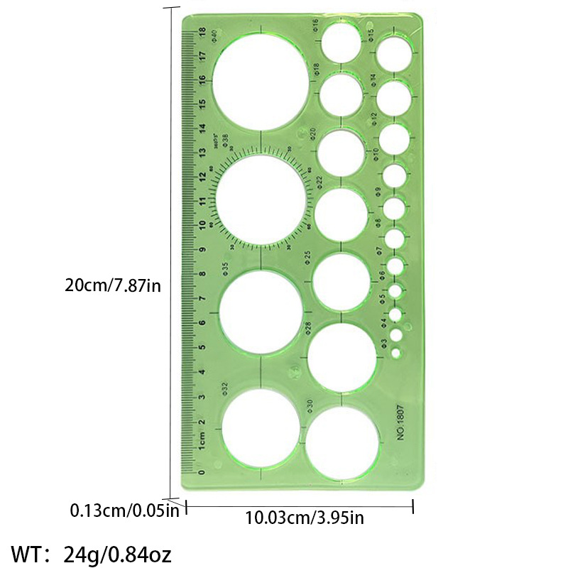 Regla de curva directa de fábrica Botón regla de arco regla de ropa regla de corte traje de regla de jaula de manga regla de tamaño colección