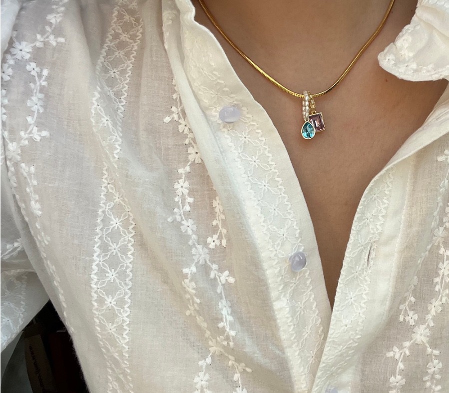 Retro Geometric Copper Plating Pendant Necklace 1 Piece