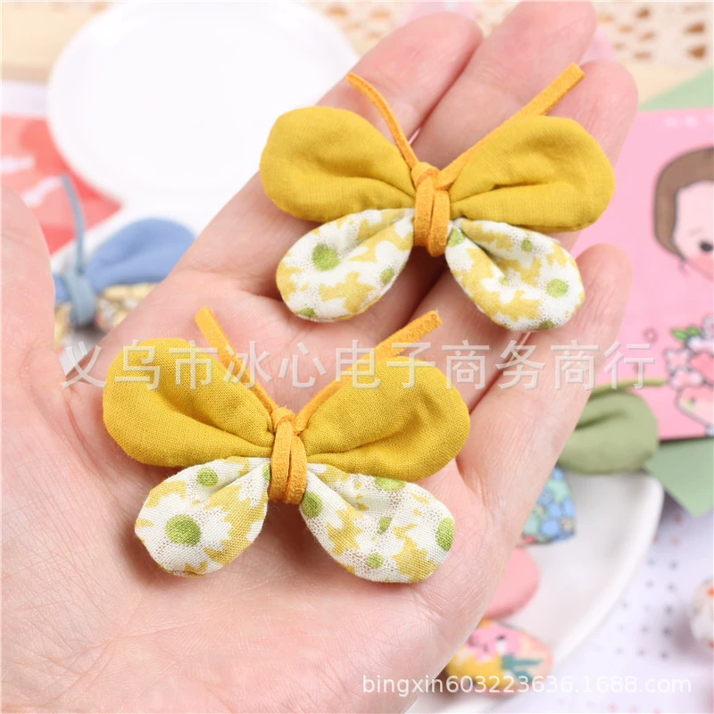 Летняя hair accessory handmade, материал, ткань с бабочкой, обувь, коллекция 2021 года, цветочный принт