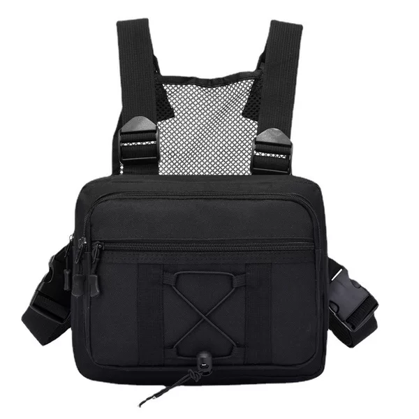 Tactical Vest Bag, Outdoor Tactical Chest Bag, Camouflage Military Fan Bag, Sports Chest Bag, Training Personal Tactical Backpack