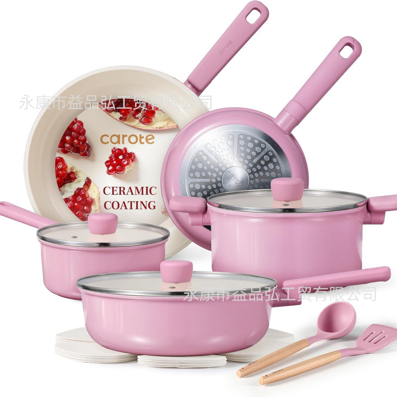 Venta directa de fábrica, comercio exterior, hogar, olla antiadherente, olla de cocina sin humo aceitoso, olla de leche, sartén, olla de sopa, estufa universal