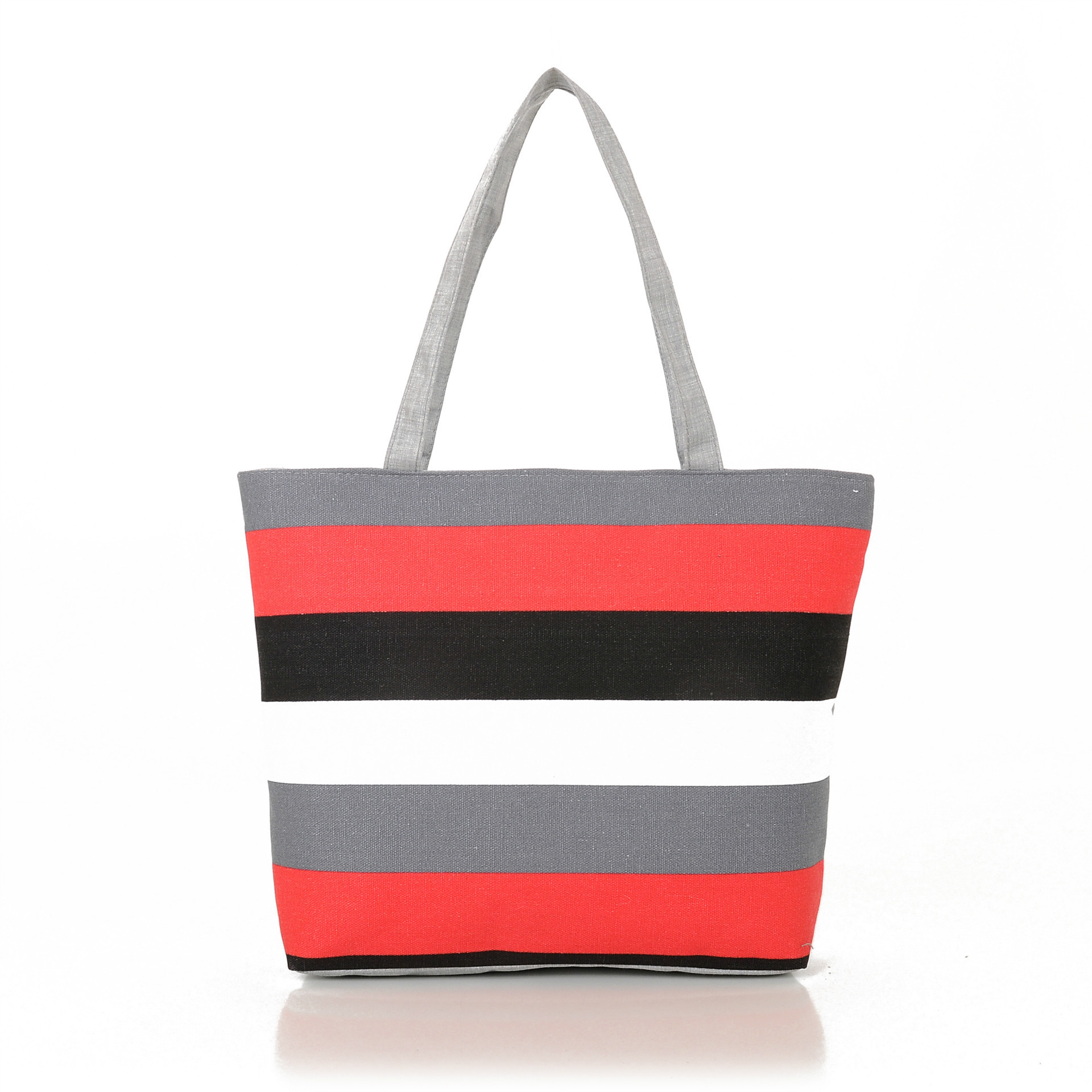 225g Weight Polyester Lining Material Zipper Closure Type Double Shoulder Straps Strap Type Canvas Bag Bags Type Casual, Daily Occasion Canvas Material Rainbow Pattern All Seasons Season Women's Gender Basic, Classic Style Style Medium Size Women's Medium Canvas Rainbow Basic Classic Style Zipper Canvas Bag 11