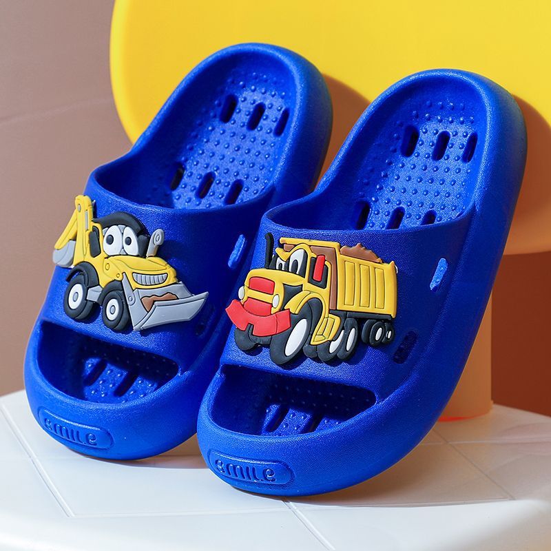 Boys Slippers Home Indoor Bath Special Leakage Slippers Quick-drying Breathable Non-slip Children's Shoes Boys
