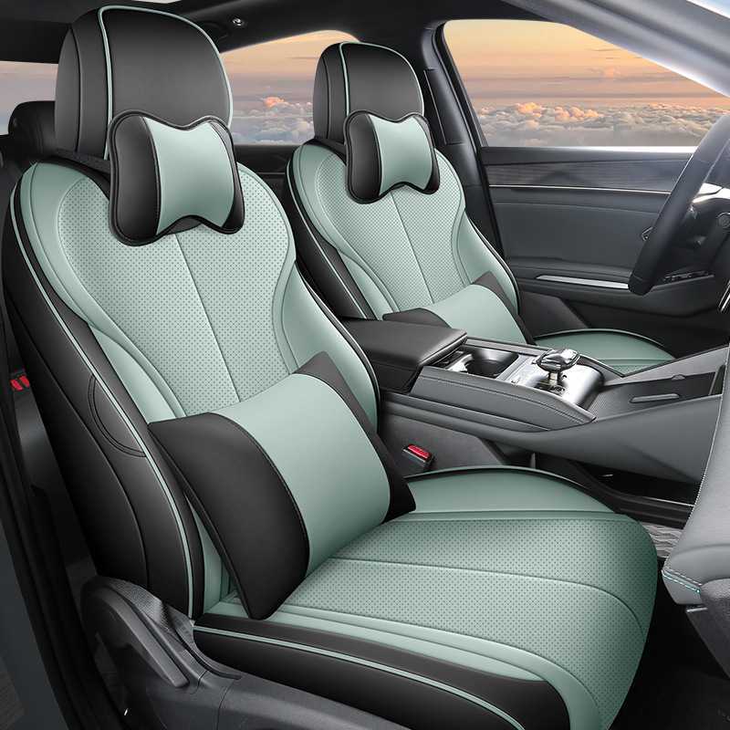 Qìchē – Modelə uyğun (Original) oturacaq örtükləri L Seat Cover - cyan-l