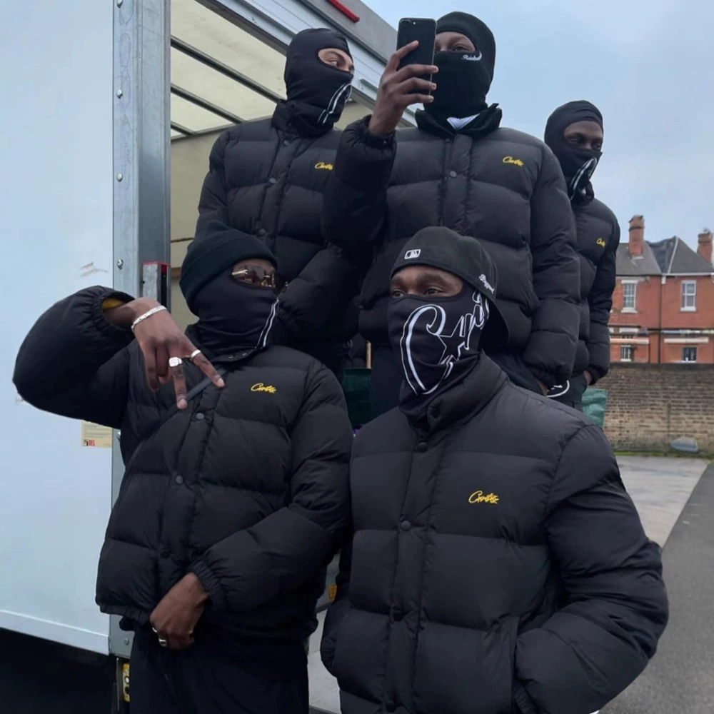 CRTZRTW американский хип-хоп с воротником, хлопчатобумажный костюм мужской 2023 новый модный бренд зимний хлопковый пальто