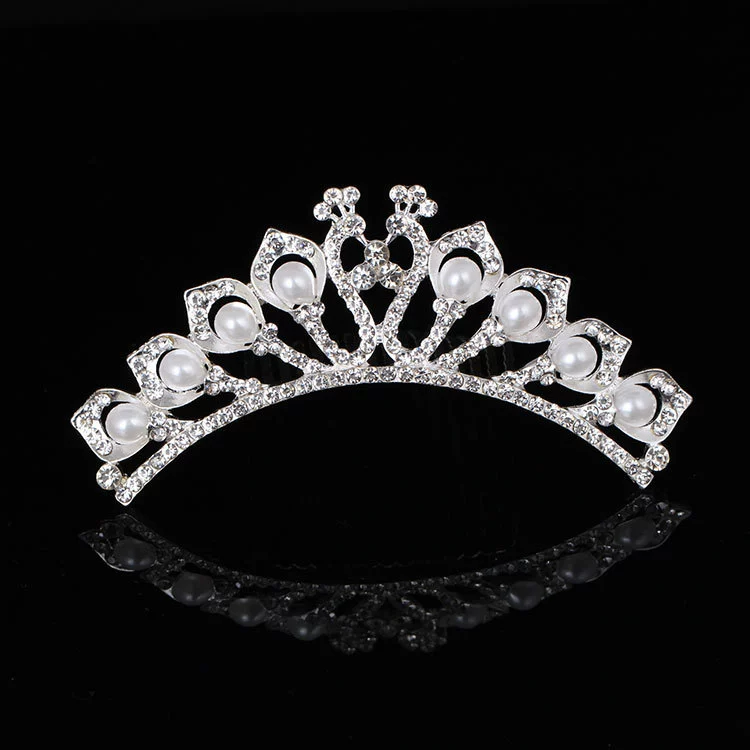 Детская металлическая тиара princess, блестящие стразовые ободки для волос, подарок на день рождения, несколько стилей