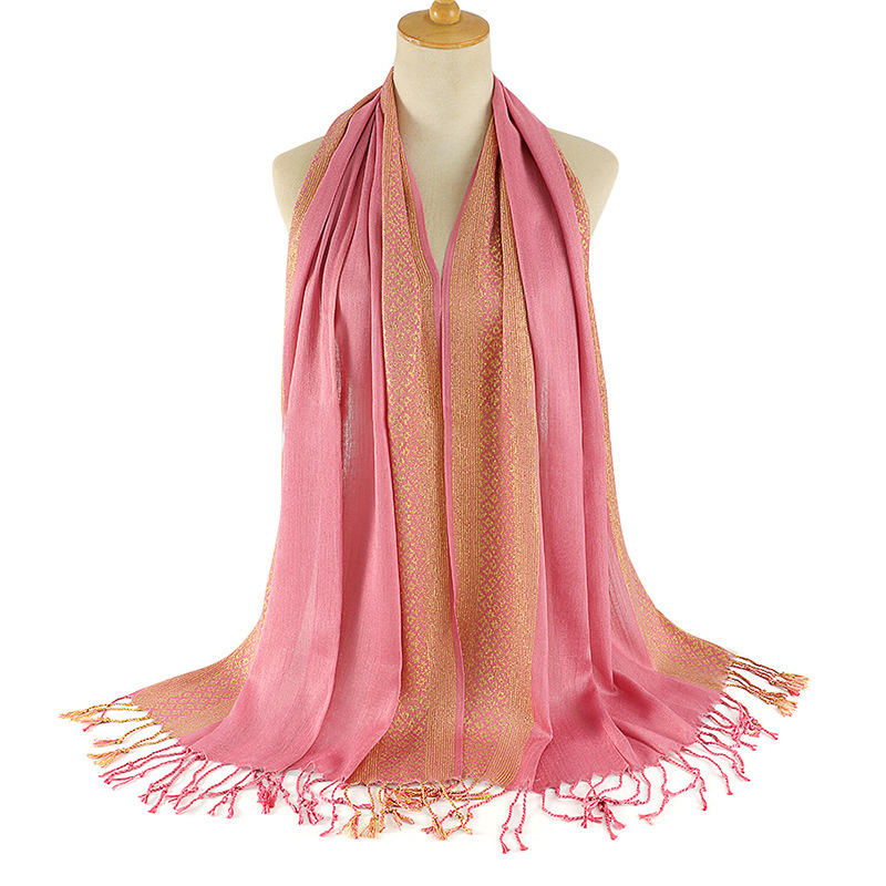 Women's Simple Style Color Block Cotton Scarf display picture 7