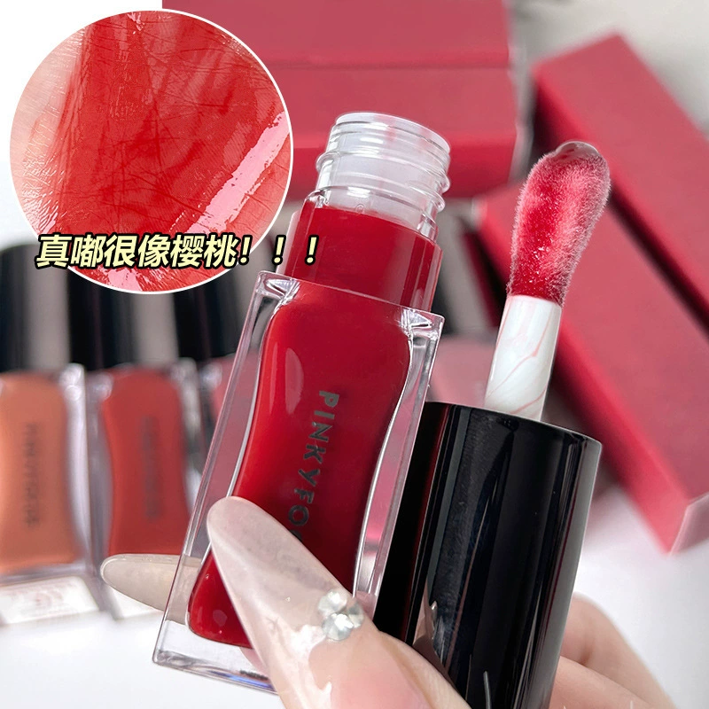 PinkyFocus Crimson Light полупрозрачный блеск для губ, увлажняющий и увлажняющий для пухлых губ, демонстрирующий нежных девушек и студентов, доступная глазурь для губ оптом
