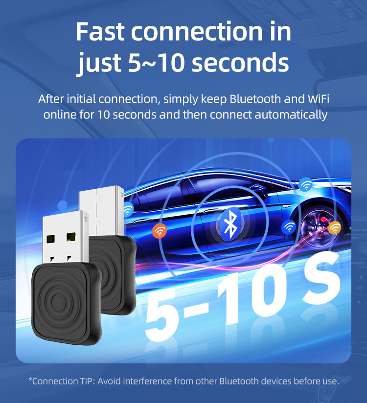 Cross-Border Carlinkit Original Car Wired to Wireless Carplay Two-In-One Interconnection Android Auto Box