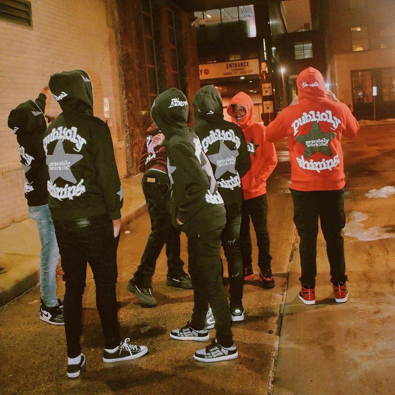 retro fashionable hoody hip-hop style
