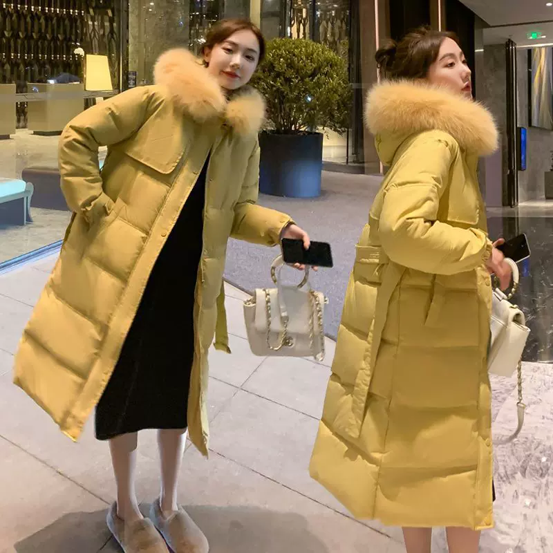 2025年新款大码女装棉服200斤胖妹妹冬季洋气韩版棉衣外套中长款