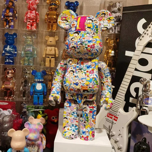 Bearbrick Violent Bear 1000% Murakami Takashi Doraemon Murakami Takashi Sunflower Ornament Trendy Toy 70cm