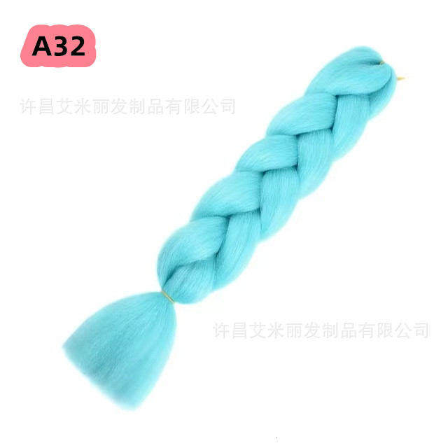 Trenzas africanas con cabello rosa渐 – materiales de alta temperatura, estilo boxeador