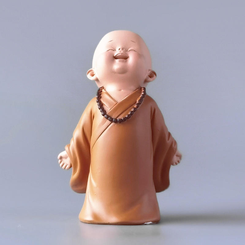 Ancient style monk ornaments Buddhist Zen home living room tea table creative figure doll bonsai landscape decoration i 4