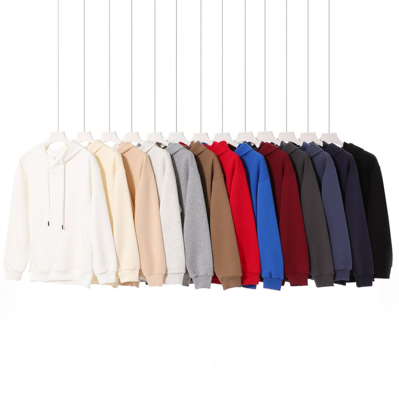 Fall/winter 400g heavy padded silver fox velvet hooded men's fashion brand fleece-lined solid color couple jacket hoodie wholesale Fall/winter 400g heavy padded silver fox velvet hooded men's fashion brand fleece-lined solid color couple jacket hoodie wholesale