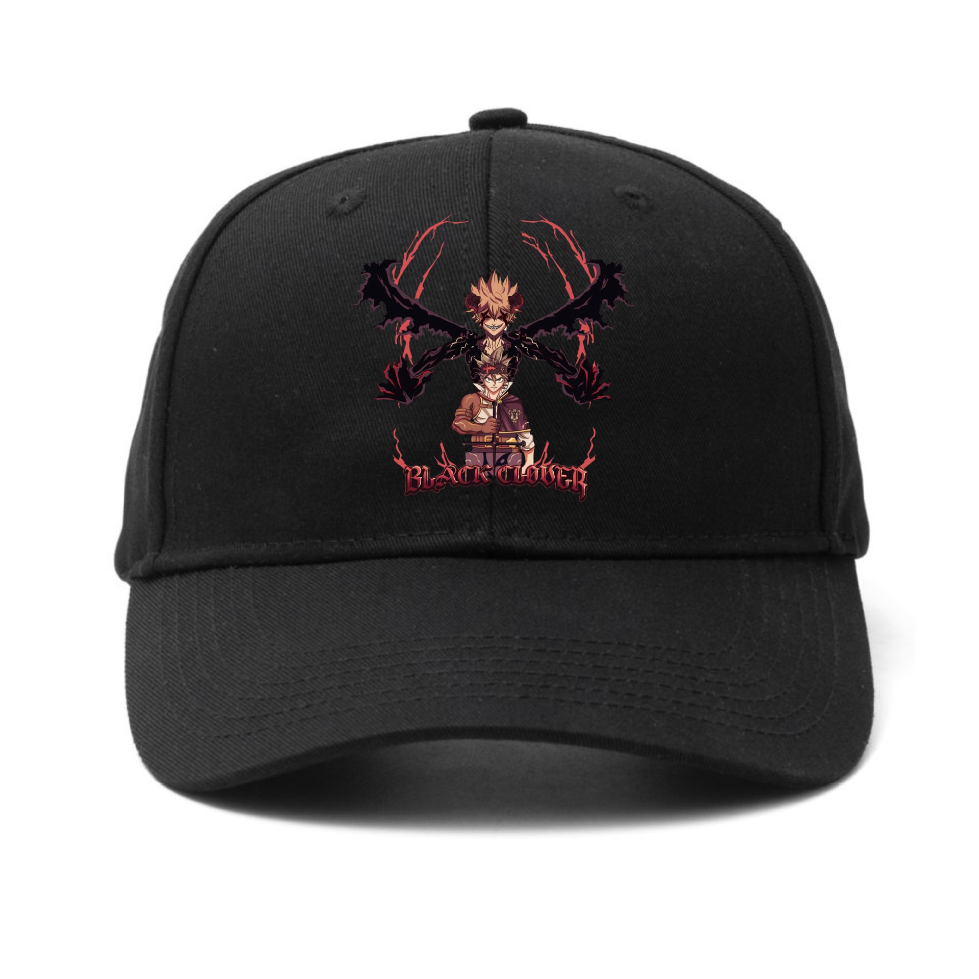 Comercio exterior Japón anime negro trébol de cuatro hojas-Black Clover gorra de béisbol al aire libre sombrero estampado