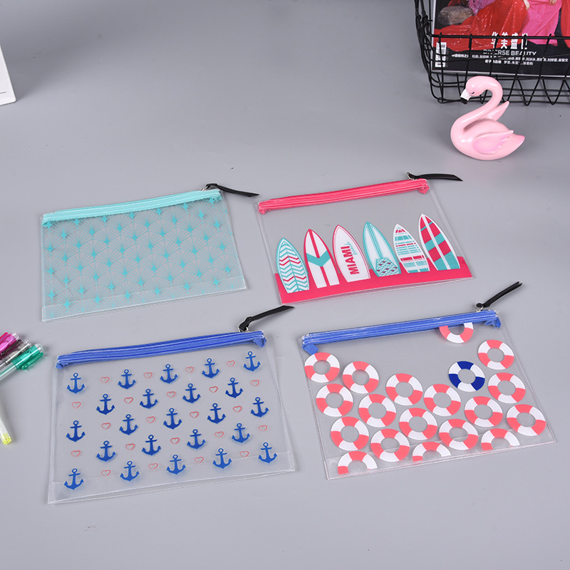 清新透明产品包装袋定制 EVA拉链洗漱包装袋 收纳袋logo印刷定制