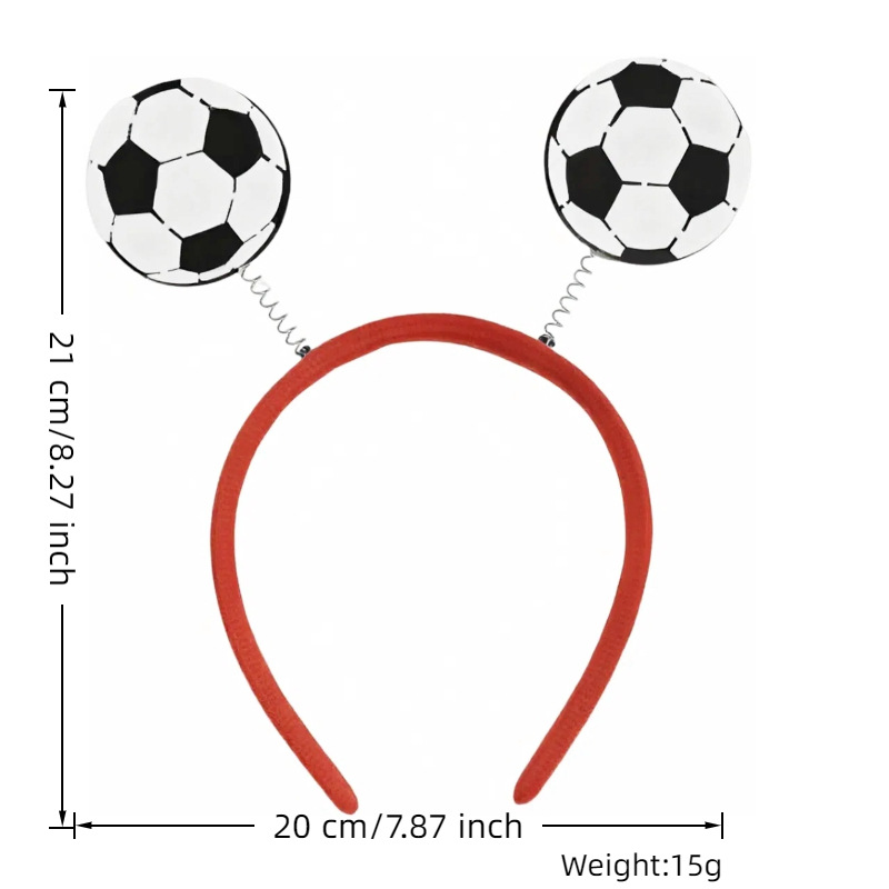 Fútbol transfronterizo simulación de flores fiestas Copa del Mundo atmósfera decorativa banda de pelo Europa fanáticos decoración banda de cabeza de fútbol